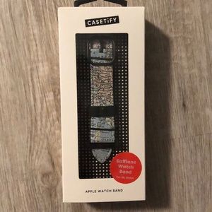 Casetify map print Apple Watch band for 38, 40mm watch